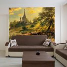 Reproduction Landscape Church Relax Full Color Wall Decal Sticker AN-434 FRST