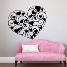 Heart Wall Decal Romantic Living Room Home Art Decor Vinyl Sticker Murals AM17