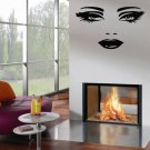 Beautiful Girl Face Beauty Spa Salon Wall Decor Vinyl Decal Sticker tz552