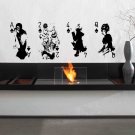 Playing card lady girl knave Kids Room Stylish Wall Art Sticker Decal 9887