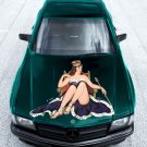 Pin Up Girl Royal Robe Full Color Car Decal Sticker KC-77 FRST