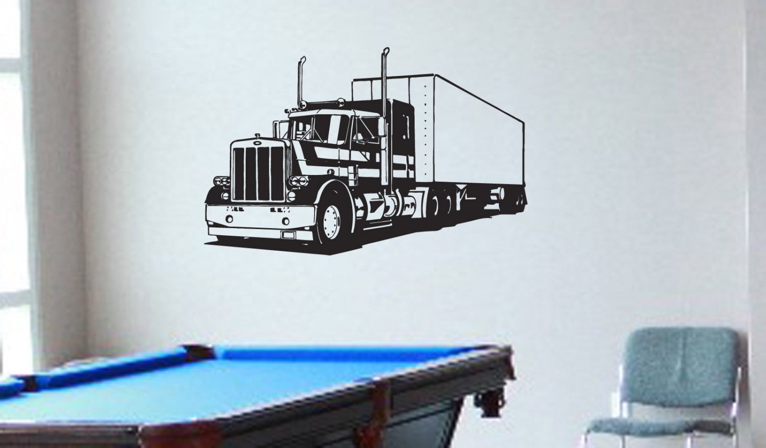 Wall Decor Vinyl Decal Sticker Semi Truck tz3019