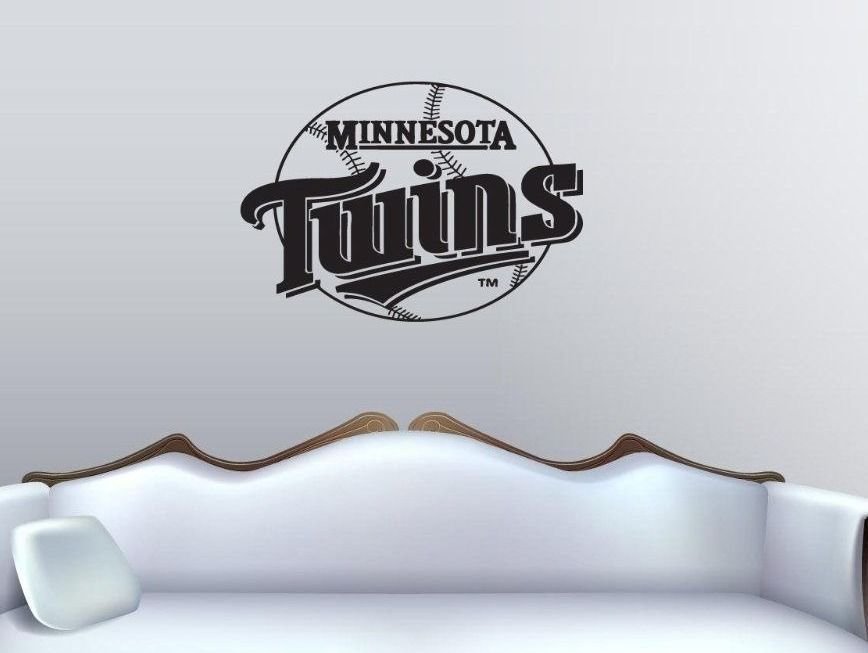 Wall Sticker Decal American Baseball MLB Team Logo Minnesota Twins Gm0887