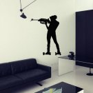 Sport weapons pistol shooting biathlon Kids Stylish Wall Art Sticker Decal 9574