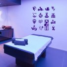 Spa massage manicure pedicure beauty Room Stylish Wall Art Sticker Decal 9012