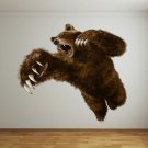 Big Brown Bear Animal Wildlife Zoo Full Color Wall Decal Sticker AN-192 FRST
