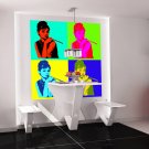 Warhol Portrait Audrey Hepburn Full Color Wall Decal Sticker AN-56 FRST