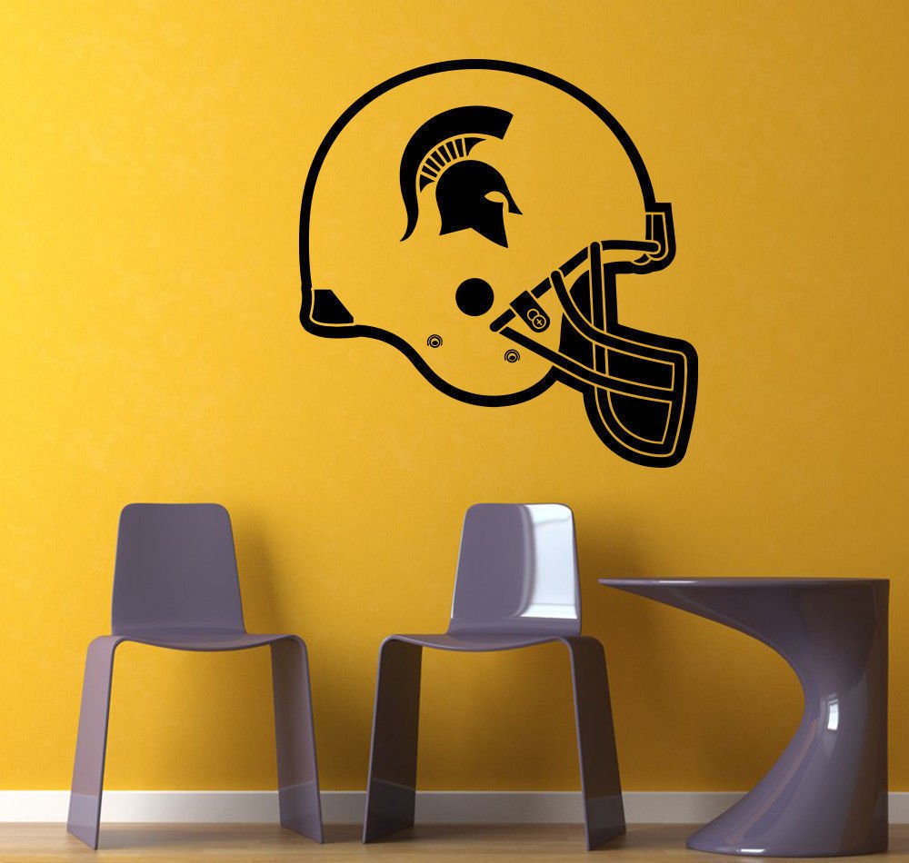 NCAA Wall Mural Vinyl Sticker Team SPORTS LOGO Michigan State Spartans DA3017
