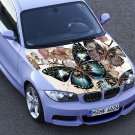 Butterfly Flowers Nature Orchids Full Color Car Decal Sticker KR-101 FRST