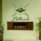 Sports billiards pool ball pool table cue man Stylish Wall Art Sticker Decal8776