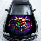Skull Horn Feathers Animal Full Color Car Decal Sticker KC-38 FRST
