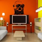 Merry Christmas Dog Santa Claus rottweiler Stylish Wall Art Sticker Decal 8941