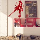 Anime Girl with sword Kids Room Children Stylish Wall Art Sticker Decal 10137