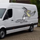 Wolf Wild Animals Cartoon Full Color Car Decal Sticker KR-16 FRST