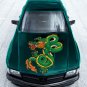 Green Dragon Fire Japan Full Color Car Decal Sticker KC-86 FRST