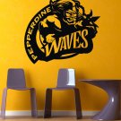 NCAA Pepperdine GYM SPORTS LOGO Waves Wall Mural Vinyl Sticker DA3091