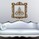 Mirror chandelier lighting vintage Kids Room Stylish Wall Art Sticker Decal 9347