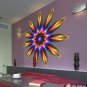 Rainbow Flower Full Color Wall Decal Sticker AN-244 FRST