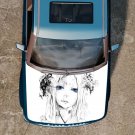 Anime Girl Japan Comics Full Color Car Decal Sticker KC-2 FRST