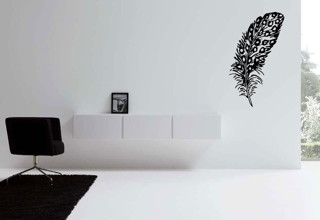 Feather Decals Vinyl Sticker Murals Wall Decor tz116