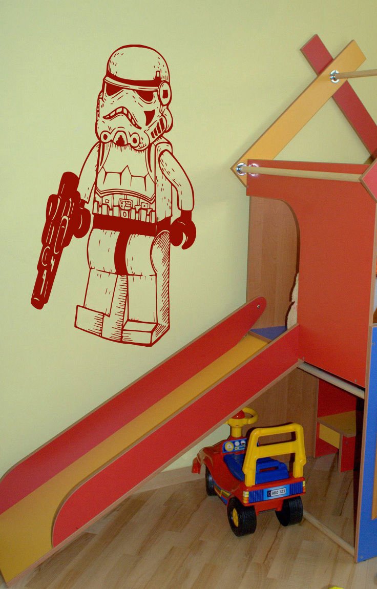 Lego constructor man star Wars clone toy Room Stylish Wall Art Sticker Decal9227