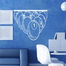 Sports billiards pool ball pool table cue man Stylish Wall Art Sticker Decal8775