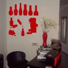 Beauty saloon nail polish manicure pedicure Stylish Wall Art Sticker Decal 9496