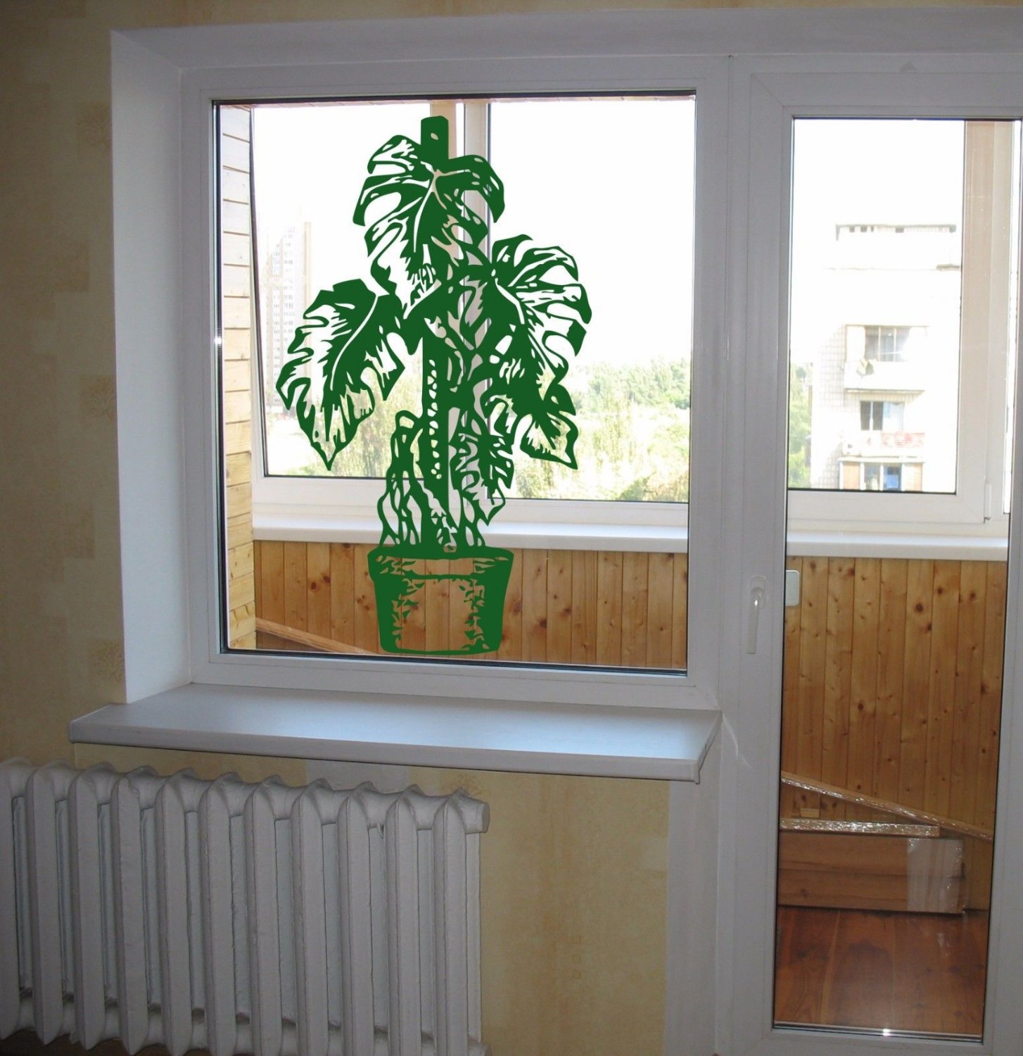 Landscape flower a plant tree window Room Stylish Wall Art Sticker Decal 9369