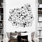 Wall Decal Halloween Pumpkin Bat Star Patterns Decals Sticker Home Decor AM142
