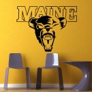 NCAA Wall Mural Vinyl Sticker Gym SPORTS LOGO Team Maine Black Bears DA3004