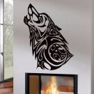 Wold Decals Tribal Howling Wolf Wall Decor Vinyl Decal Sticker tz768