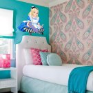 Alice In Wonderland Reading Fairy Full Color Wall Decal Sticker KR-1 FRST