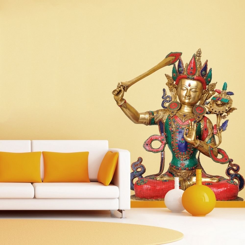 Krishna India Hinduism Vishnu Full Color Wall Decal Sticker AN-88 FRST
