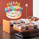 Happy Birthday Celebration Holiday Full Color Wall Decal Sticker AN-325 FRST