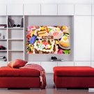 Happy Birthday Celebration Holiday Full Color Wall Decal Sticker AN-490 FRST