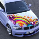 Rainbow Stars Ornament  Full Color Car Decal Sticker KR-158 FRST
