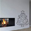 Wall Decor Vinyl Decal Sticker       tree toys star holiday DA1429