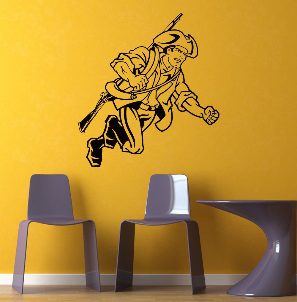 NCAA Wall Mural Vinyl Sticker Gym SPORTS LOGO Massachusetts Minutemen Boy DA2980