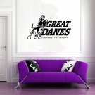 NCAA Wall Mural Vinyl Sticker Decal SHOP GYM SPORTS TEAM LOGO CREAT DANES DA2607