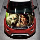 Wolf White Fang Indians Full Color Car Decal Sticker KC-7 FRST