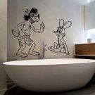 Wall Decor Vinyl Decal Sticker   wolf shorts hare DA1452