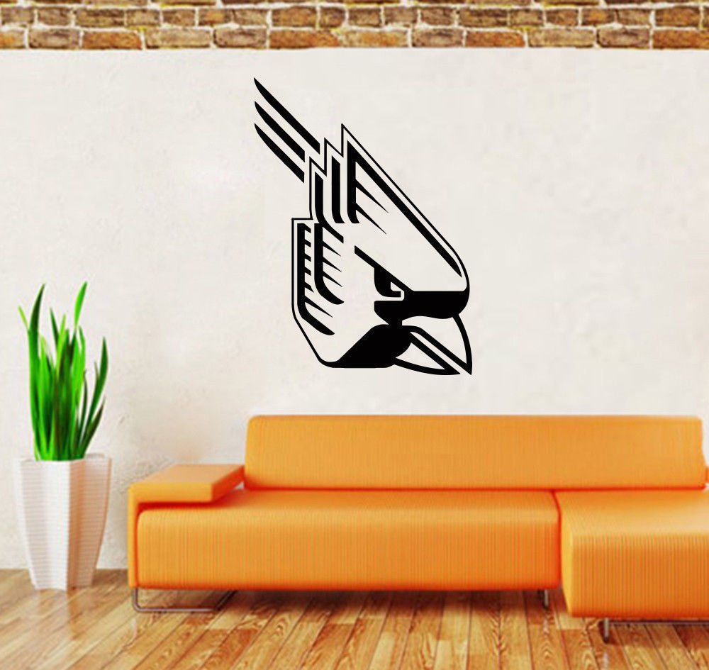 NCAA Wall Mural Vinyl Sticker GYM SPORTS LOGO TEAM EMBLEM BIRD BALL STATE DA2711