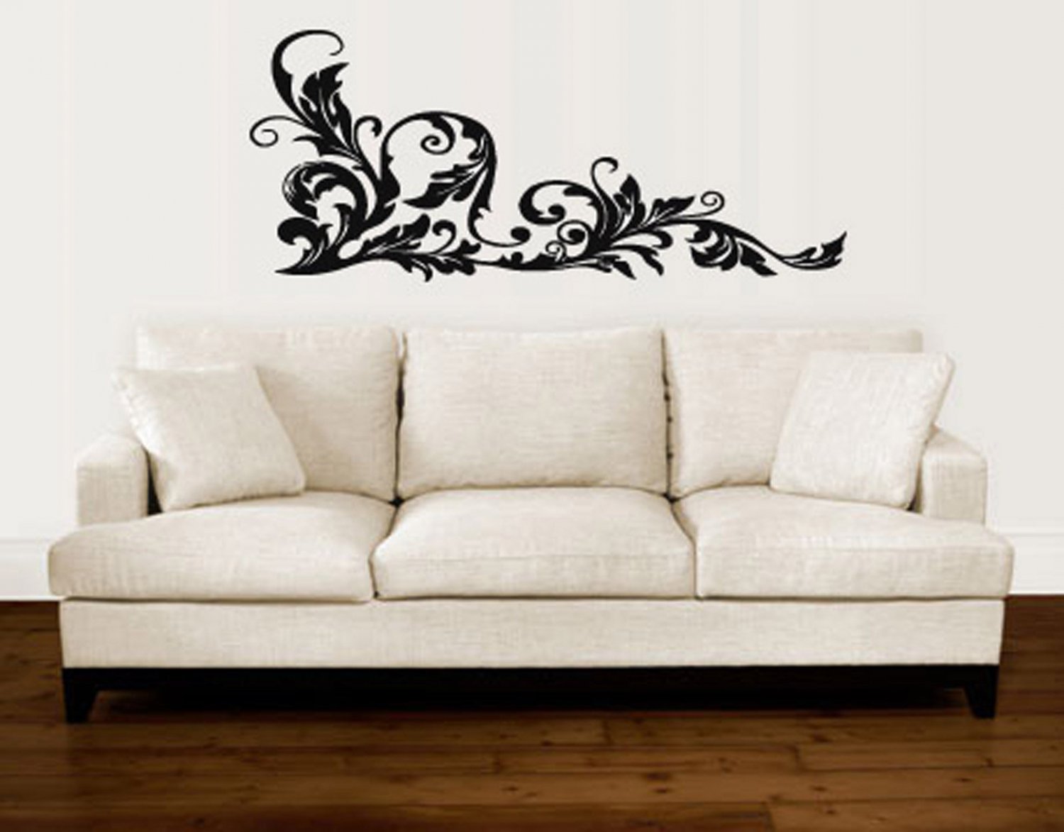 Flowers Floral Pattern Decals Vinyl Sticker Murals Wall Decor tz2075