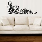 Flowers Floral Pattern Decals Vinyl Sticker Murals Wall Decor tz2075