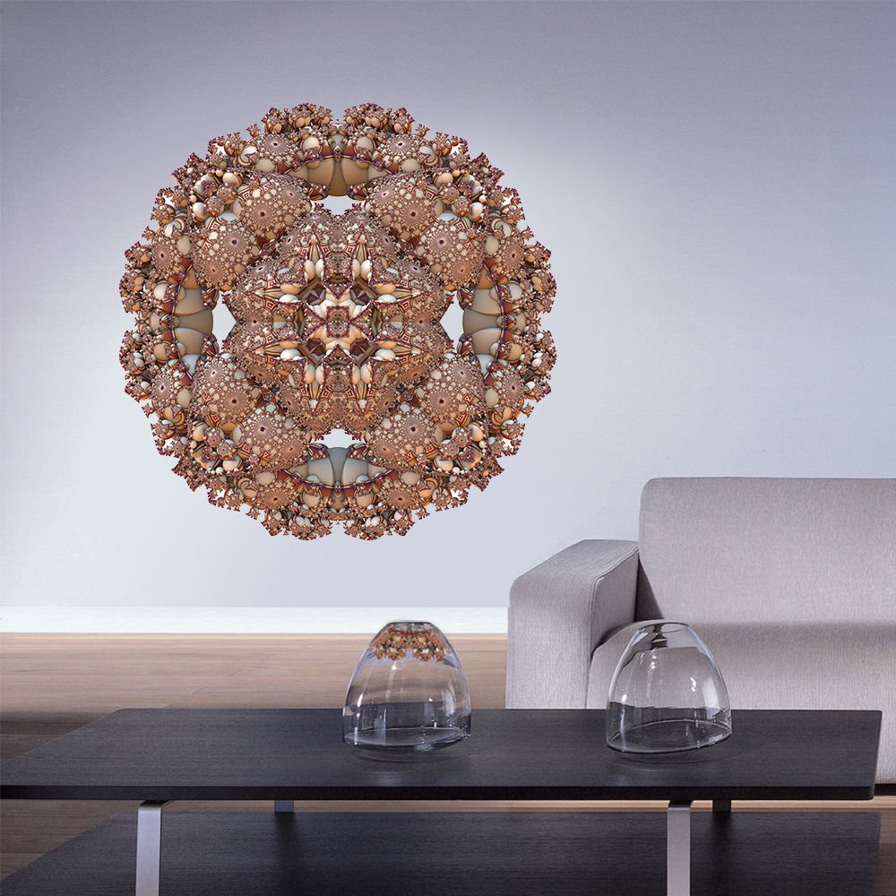 India Mandala Full Color Wall Decal Sticker AN-264 FRST