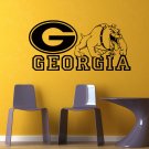 NCAA Wall Mural Vinyl Sticker GYM SPORTS LOGO TEAM GEORGIA DA2841