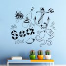 Wall Decal Sea Anchor Octopus Shell Nautical Bathroom Decor Sticker Murals AM73
