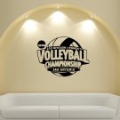 Wall Mural Vinyl Sticker Decal GYM SHOP SPORTS LOGO VOLLEYBALL NCAA DA2526