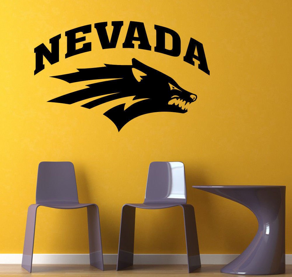 NCAA Wall Mural Vinyl Sticker GYM SPORTS LOGO Team Nevada Wolf Pack DA3034