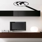 Planet Earth loupe magnifying glass Kids Stylish Wall Art Sticker Decal 10062